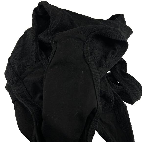 Jantzen Black Textured Tankini 3 PC Set Womens Swim Separates Size 8 - Picture 6 of 8